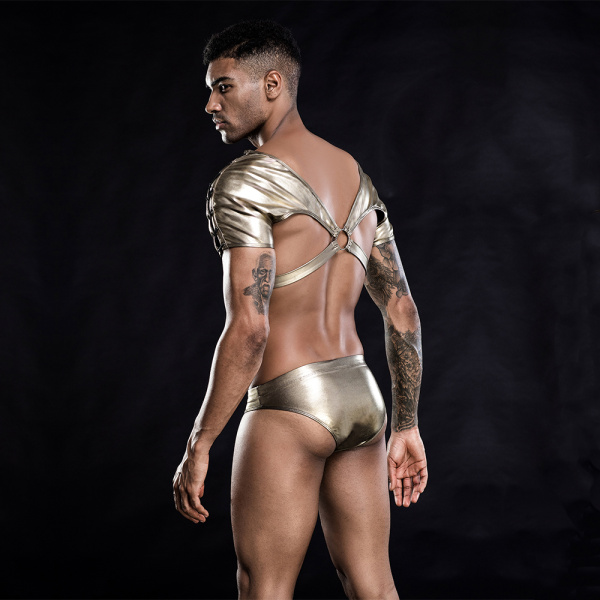 PU LEDER BANDAGE-DESSOUS FÜR MÄNNER – Bild 2