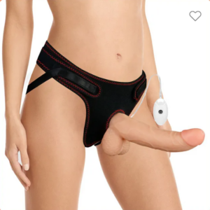 STRAP-ON MIT VIBRATIONSDILDO