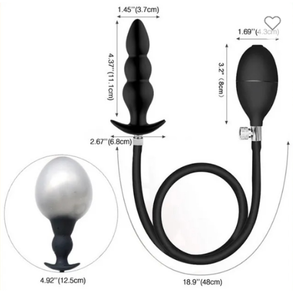 AUFBLASBARER ANAL-DILDO – Bild 2