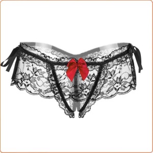 STRING OUVERT AUS SPITZE