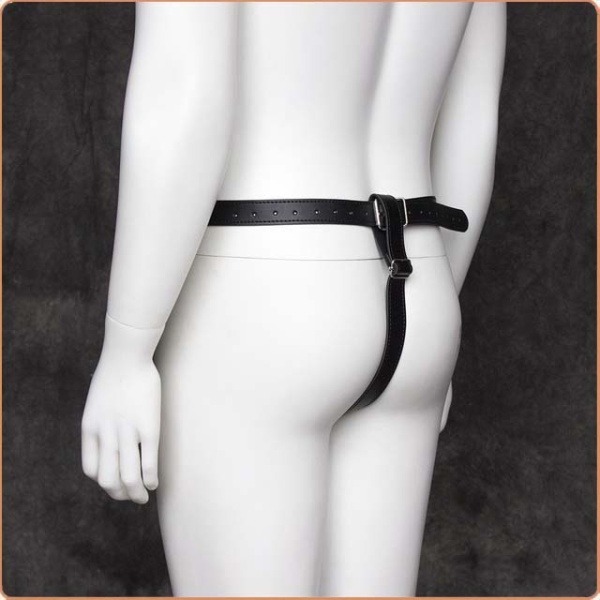 STRAP-ON-SLIP AUS LEDERIMITAT, GRÖSSENVERSTELLBAR – Bild 3