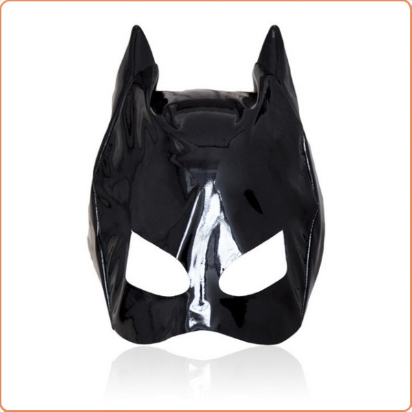 GLÄNZENDE KATZEN-KOPFMASKE MIT OHREN