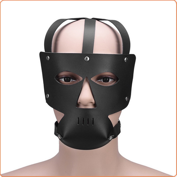 LEDER MASKE HARNESS MIT AUGEN- UND NASEÖFFNUNG