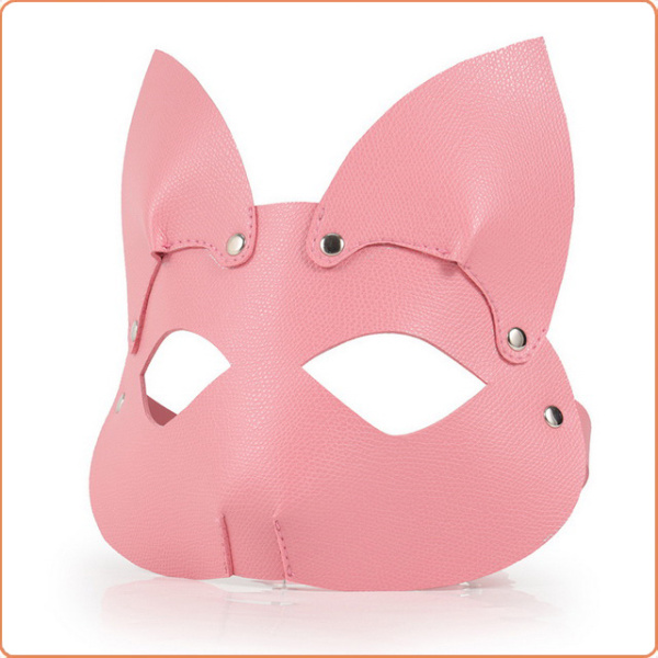FUCHS MASKE MIT OHREN ROSA – Bild 2