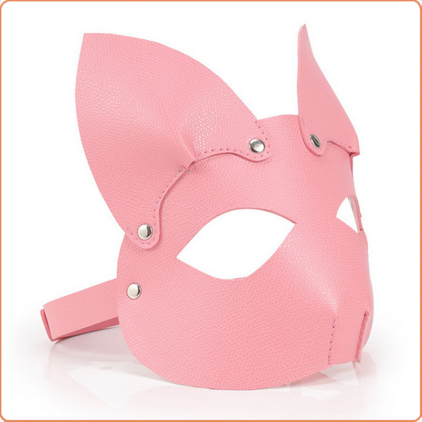FUCHS MASKE MIT OHREN ROSA – Bild 3