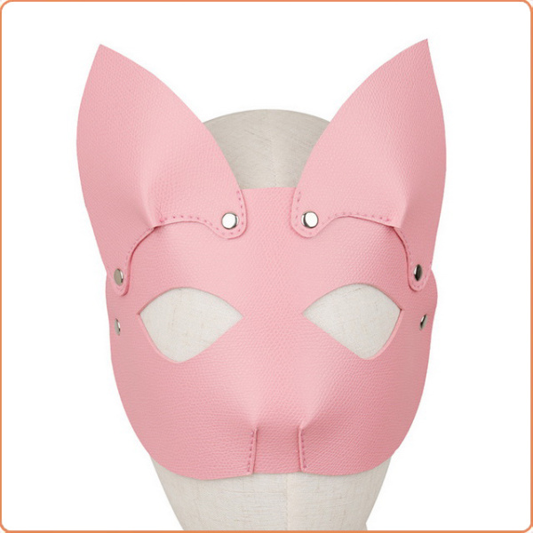 FUCHS MASKE MIT OHREN ROSA