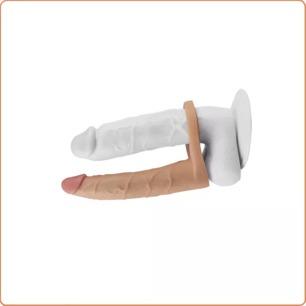 THE ULTRA SOFT DOUBLE DUDE MIT VIBRATOR, 17,8 CM – Bild 3