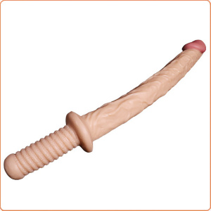 NATURDILDO MIT HANDLE