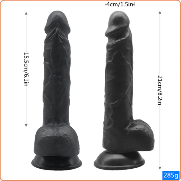 NATURDILDO „BIG MR. CHOCOLATE“, 21 CM, Ø 4 CM – Bild 3