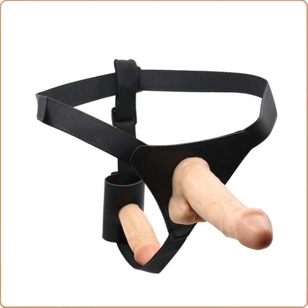 UMSCHNALLDILDO „STRAP-ON KIT FOR PLAYGIRLS“, HARNESS MIT 2 DILDOS