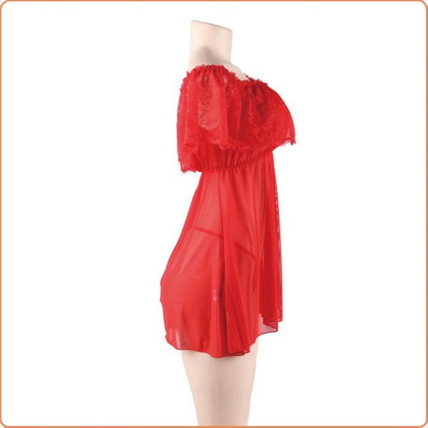 TRÄGERLOSES KLEID ROT-QUEENSIZE – Bild 4
