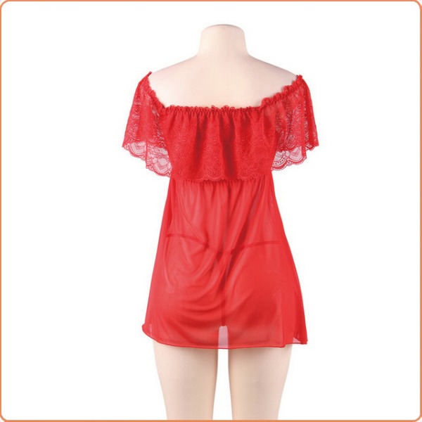 TRÄGERLOSES KLEID ROT-QUEENSIZE – Bild 5