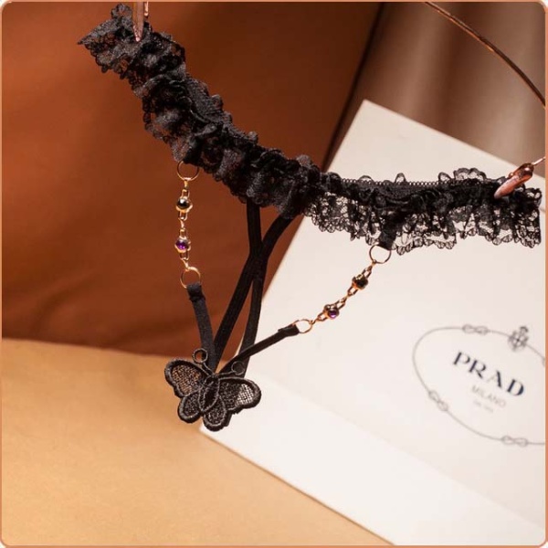 STRING OUVERT AUS SPITZE