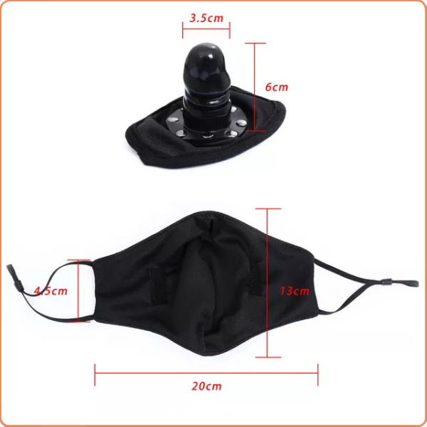 UNDER COVER KNEBEL-GESICHTSMASKE MIT DILDO – Bild 3