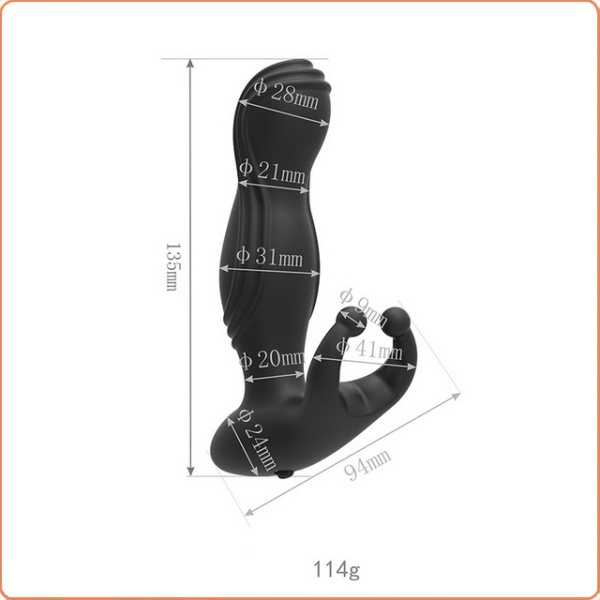 PROSTATA VIBRATOR AUS SILIKON 13CM – Bild 2