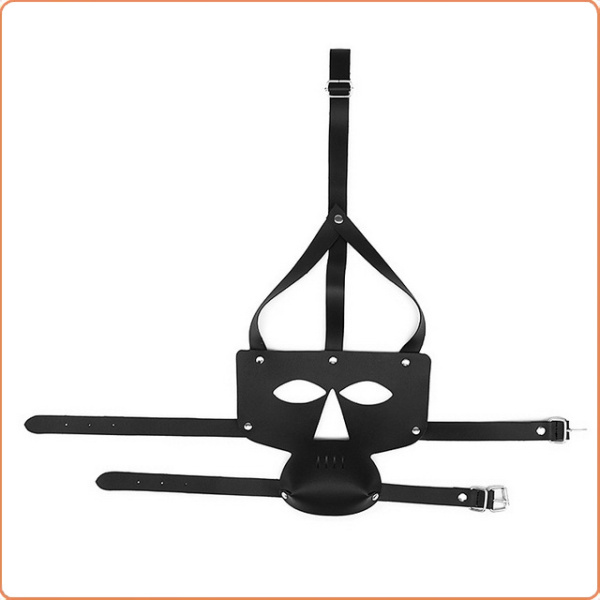 LEDER MASKE HARNESS MIT AUGEN- UND NASEÖFFNUNG – Bild 4