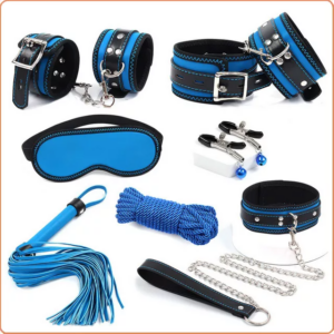 BONDAGE SETS BLAU 7 TEILE