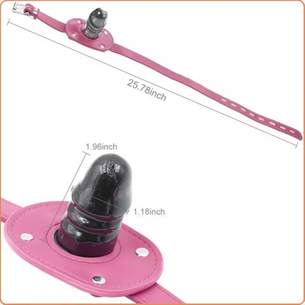 KNEBEL MIT MINI DILDO – Bild 3
