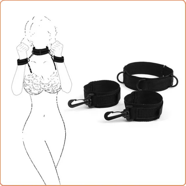 HALSBAND MIT ABNEHMBAREN HANDFESSELN