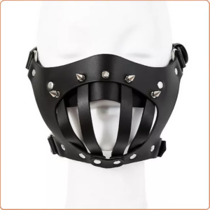 LEDER-MAULKORB MIT NIETEN