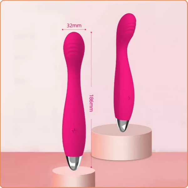 G-SPOT-VIBRATOR AUS SILIKON ROSA – Bild 2