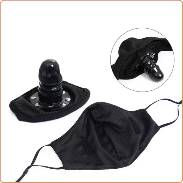UNDER COVER KNEBEL-GESICHTSMASKE MIT DILDO – Bild 2