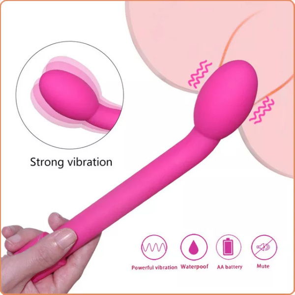 G-PUNKT-VIBRATOR AUS SILIKON ROSA – Bild 5