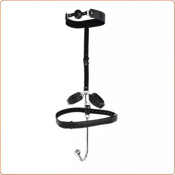 FESSEL-SET MIT HALS- UND KNEBEL – Bild 3