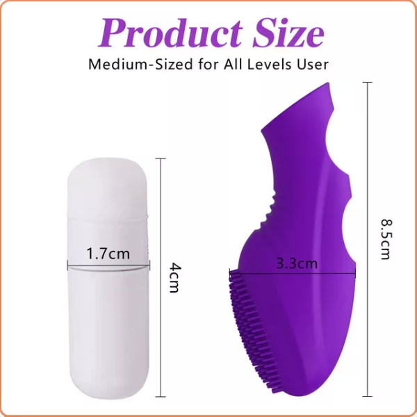 BULLET VIBRATOR MIT FINGERHÜLLE LILA – Bild 6