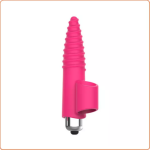 FINGERVIBRATOR AUS SILIKON ROSA