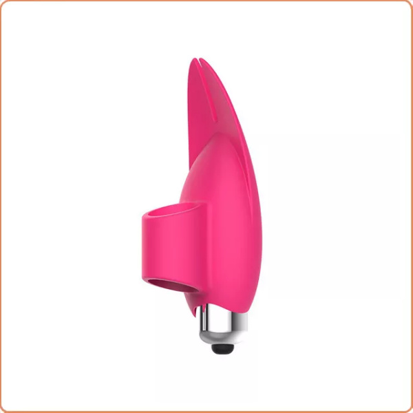 FINGERVIBRATOR AUS SILIKON ROSA