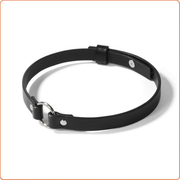 LEDER SCHMALES HALSBAND MIT O-RING – Bild 4