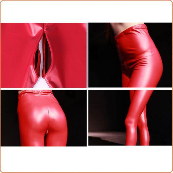 KÖRPERNAHE HOSE LATEX ROT – Bild 4